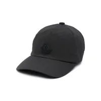 moncler casquette à logo appliqué - noir