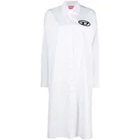 diesel robe-chemise d-lun - blanc