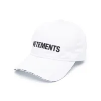 vetements casquette à logo brodé - blanc
