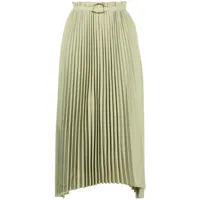 rejina pyo jupe mi-longue dilan à design plissé - vert