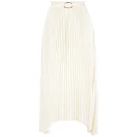 rejina pyo jupe mi-longue dilan à design plissé - blanc