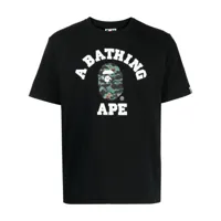 a bathing ape® t-shirt à logo imprimé - noir