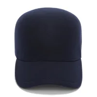 jil sander casquette en laine à logo brodé - bleu
