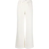 parajumpers pantalon en tweed shino à patch logo - blanc