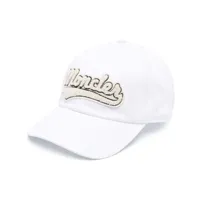 moncler casquette à patch logo - blanc
