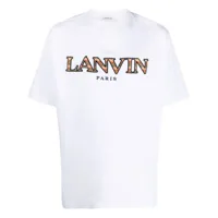 lanvin t-shirt à logo imprimé - blanc