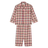 bonpoint pyjama à logo brodé - tons neutres