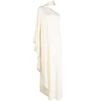 taller marmo robe longue bolkan à une épaule - blanc