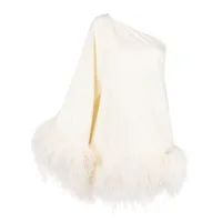 taller marmo robe courte piccolo ubud à une épaule - blanc