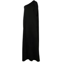 bernadette robe longue sammy asymétrique à une épaule - noir