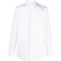 peserico chemise en coton à empiècements - blanc