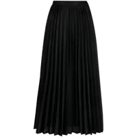 junya watanabe jupe plissée à taille haute - noir
