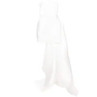 solace london robe courte the meyer à design drapé - blanc