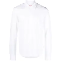 orlebar brown chemise giles en coton piqué - blanc