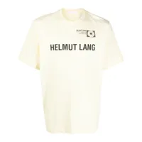 helmut lang t-shirt en coton à logo imprimé - jaune