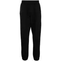 c.p. company pantalon de jogging en coton à patch logo - noir