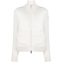 moncler veste matelassée à empiècements contrastants - blanc