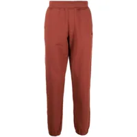 c.p. company pantalon de jogging en coton à logo brodé - orange