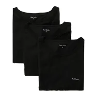 paul smith t-shirts en coton à logo imprimé (lot de trois) - noir