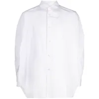 fumito ganryu chemise en popeline à design cintré - blanc