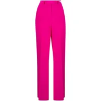kiton pantalon de tailleur à plis marqués - violet