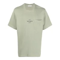 helmut lang t-shirt en maille à logo imprimé - vert
