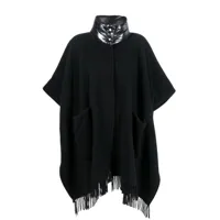 herno manteau à design cape - noir