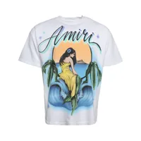 amiri t-shirt mermaid à manches courtes - blanc