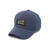 ea7 emporio armani casquette à logo appliqué - bleu