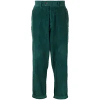 mackintosh pantalon fuselé en velours côtelé - vert