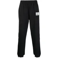 vtmnts pantalon de jogging à patch logo - noir