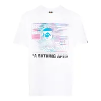 a bathing ape® t-shirt en coton à imprimé graphique - blanc