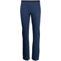 ralph lauren collection pantalon de jogging taille basse à taille logo - bleu