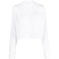 remain jupe mi-longue à plis en coton biologique - blanc