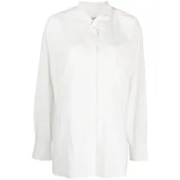 studio tomboy chemise à poche poitrine plaquée - blanc