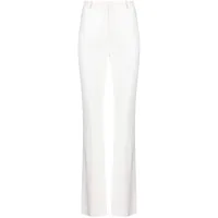alexandre vauthier pantalon en satin à taille haute - blanc