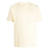 norse projects t-shirt johanns en coton à patch logo - jaune
