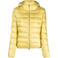 herno veste zippée à capuche - jaune