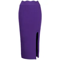 galvan london jupe taille haute delia - violet