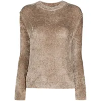 herno pull resort en maille chenille - tons neutres