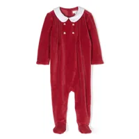 ralph lauren kids pyjama à boutonnière croisée - rouge