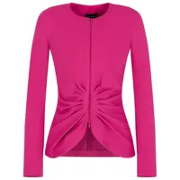 emporio armani veste zippée à détails froncés - rose