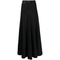 haikure jupe longue en jean - noir