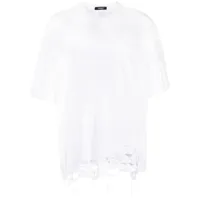 undercover t-shirt en coton à effet usé - blanc