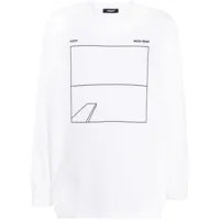 undercover t-shirt en coton à logo imprimé - blanc