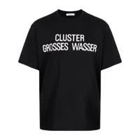 undercover t-shirt en coton à slogan imprimé - noir