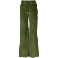 destree pantalon yoshitomo en velours côtelé - vert