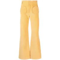 destree pantalon yoshitomo en velours côtelé - jaune