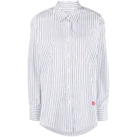 alexander wang t-shirt en coton à logo appliqué - blanc