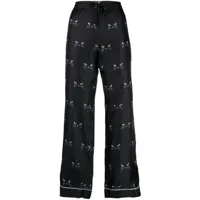 macgraw pantalon imprimé à design ample - noir